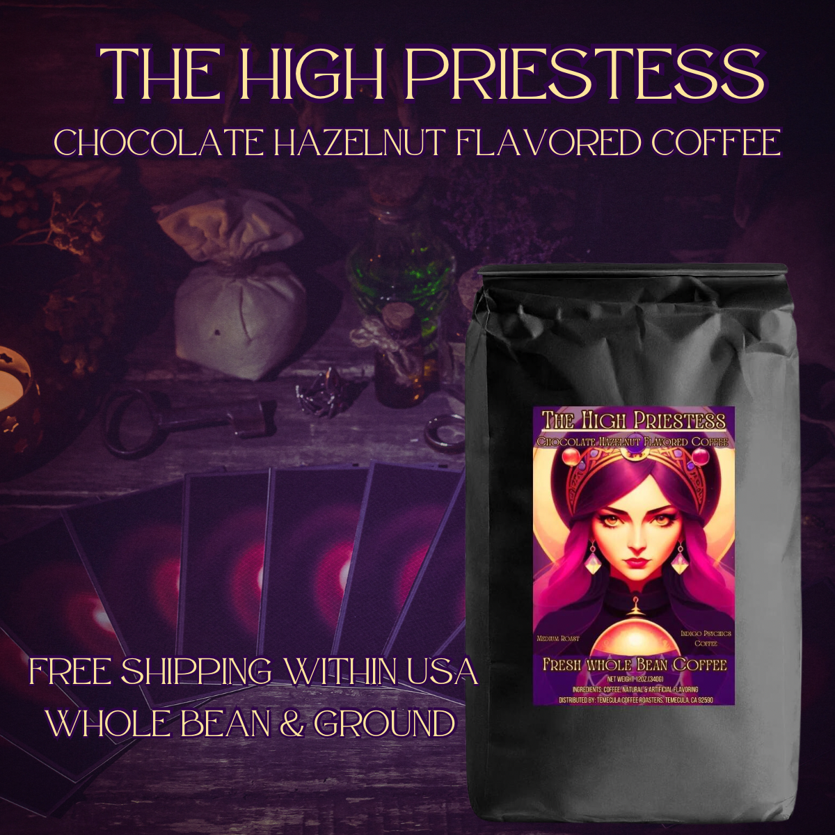 The High Priestess - Choc. Hazelnut